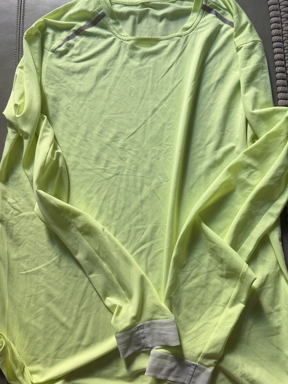 lululemon athletica Neon Yellow Long Sleeve Performance Top - Picture 1 of 2